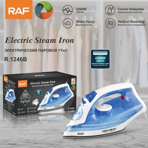 Raf 2200w steam iron ceramic - raf,
