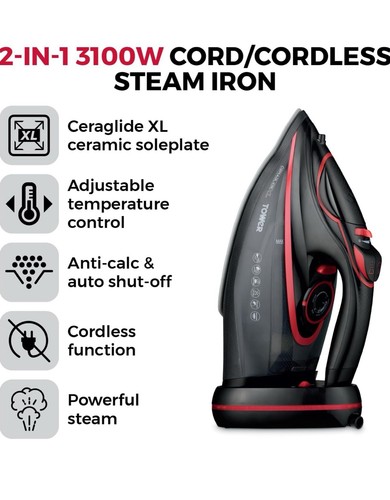 Tower cordless steam - tower, iron