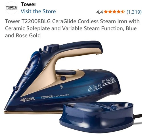 Tower cordless steam iron - tower,