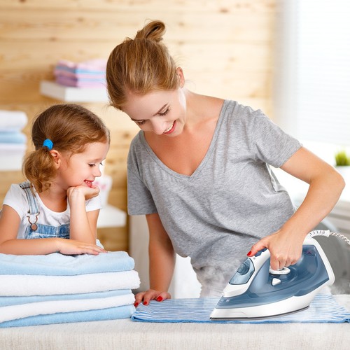 Steam iron 2400w non stick - steam,
