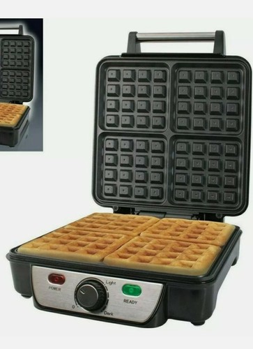 Belgian quad waffle maker - waffle,