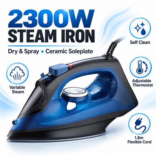 2300w steam iron - 2300w,