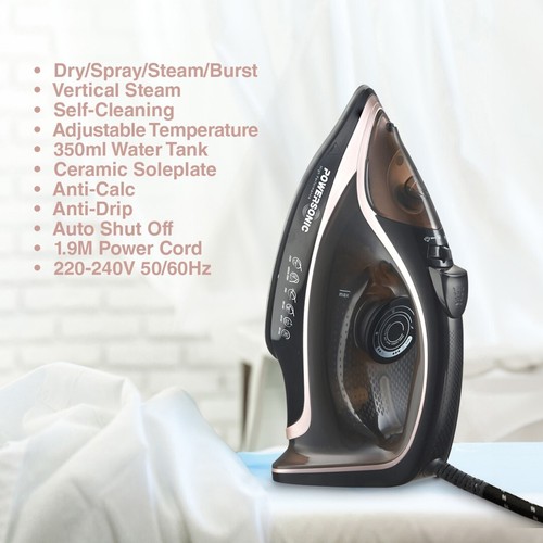 Powersonic steam iron - powersonic, 3200w